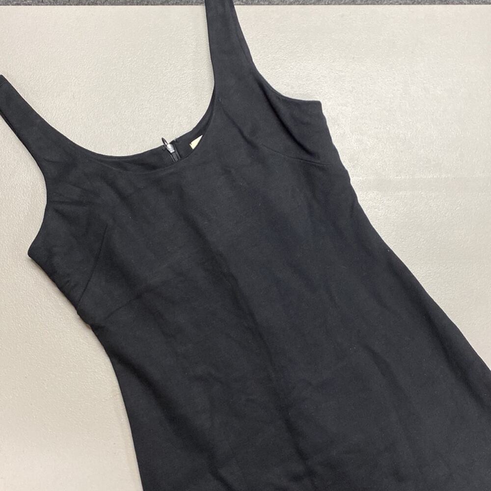 L’Agence Sleeveless Midi Dress Color Noir Solid Black Heavy Womens Size Small